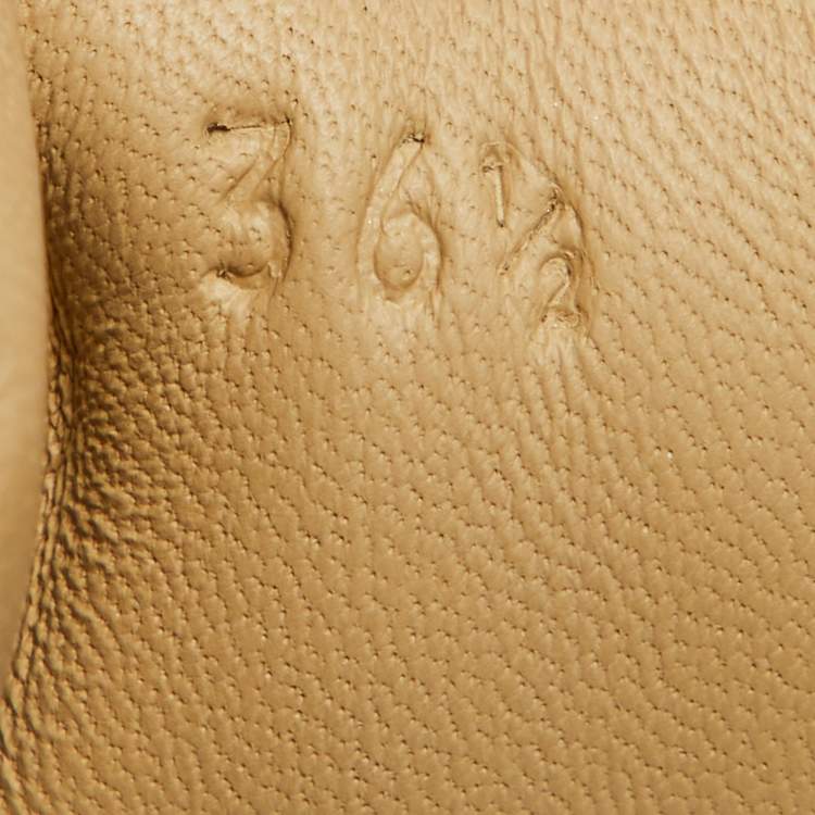 Pre Owned Hermes Silver Leather Quicker Low Top Sneakers Size 36.5