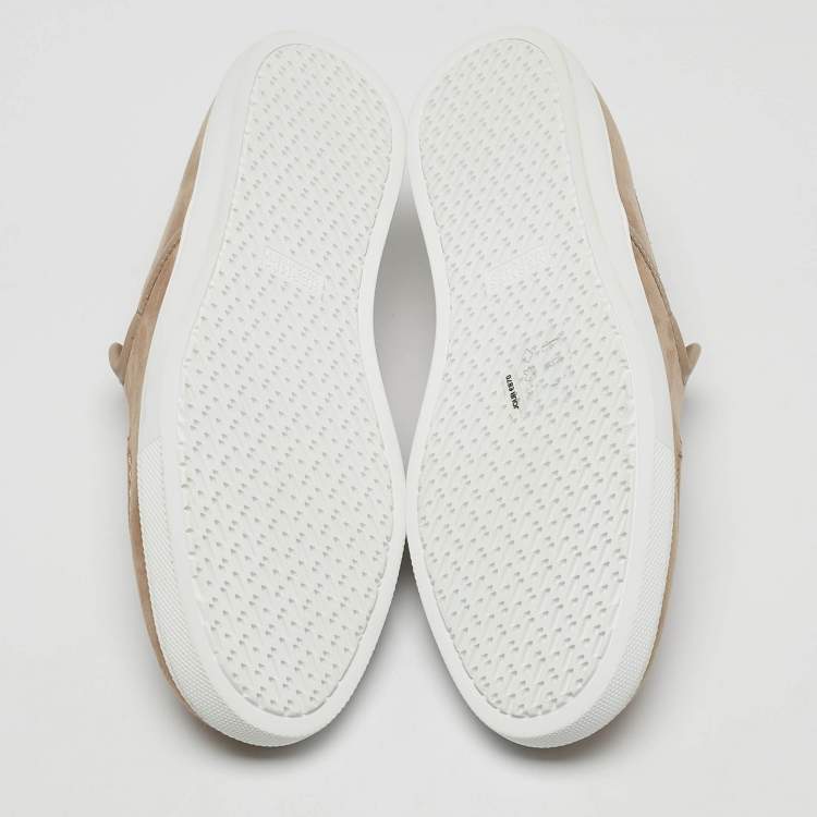 Pre Owned Hermès Beige Suede Jour Loafers Size 39.5