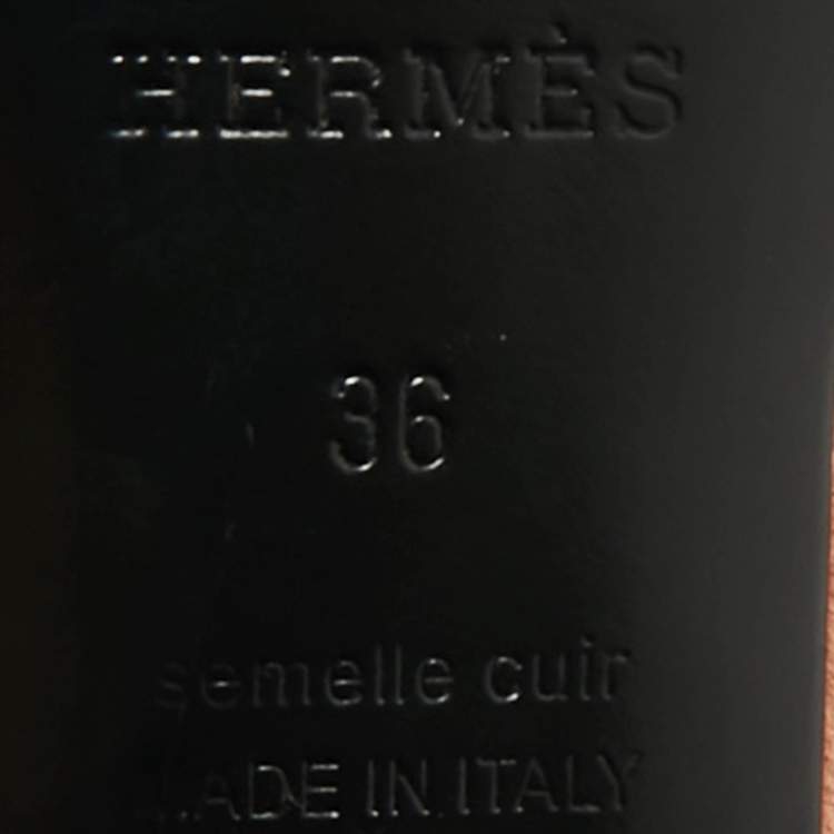 Pre Owned Hermes Peach Suede Crystal Embellished Eternite Sandals Size 36