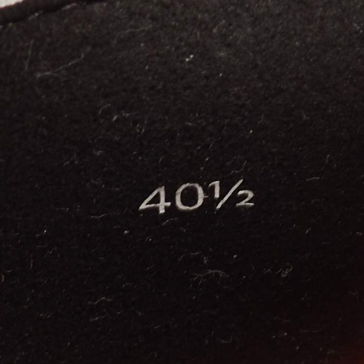 Pre Owned Hermès Eclair Size 40.5 Black Technical Knit Fabric Slip On Sneakers