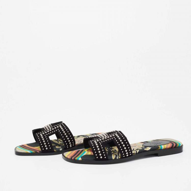 Hermes studded oran sales sandals