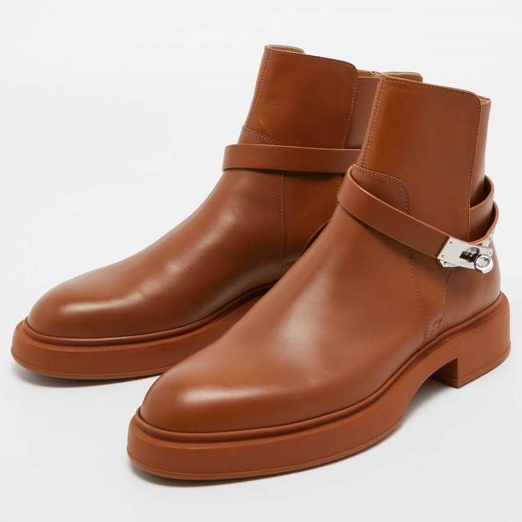 Hermes brown discount boots