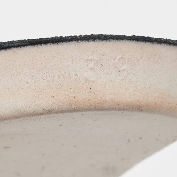 Pre Owned Hermès Black Leather and Fabric Oxygene Sneakers Size 40.5