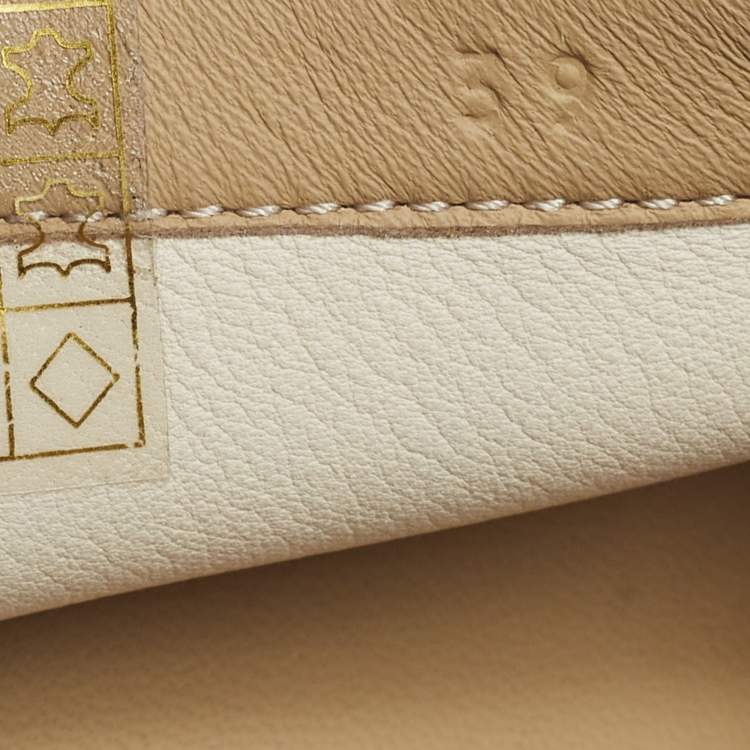 Pre Owned Hermes Beige Suede Faubourg Slip On Loafers Size 39