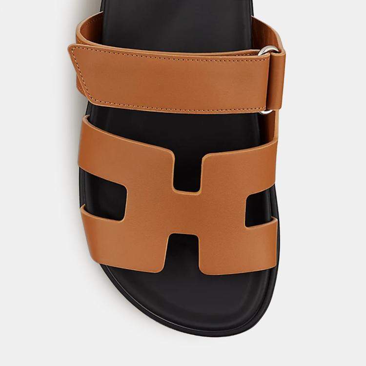 Pre Owned Hermes Naturel Rubber Chypre sandal 39.5