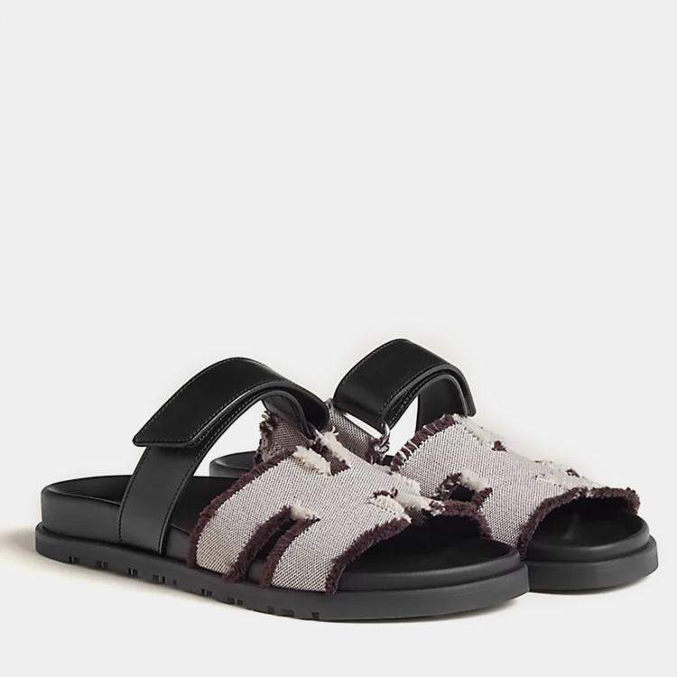 Pre Owned Hermes Prunoir Rubber Chypre sandal