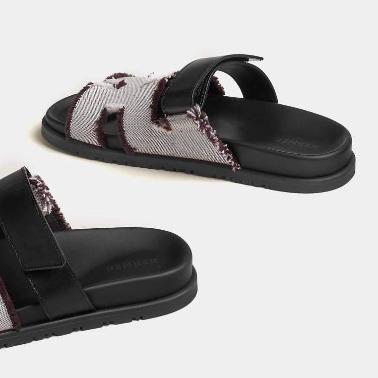 Pre Owned Hermes Prunoir Rubber Chypre sandal