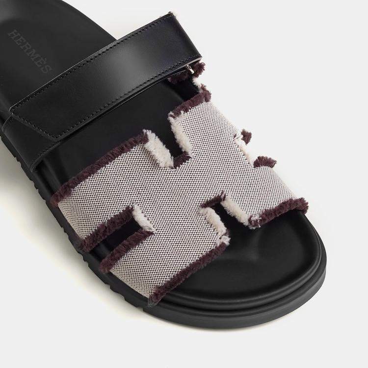 Pre Owned Hermes Prunoir Rubber Chypre sandal