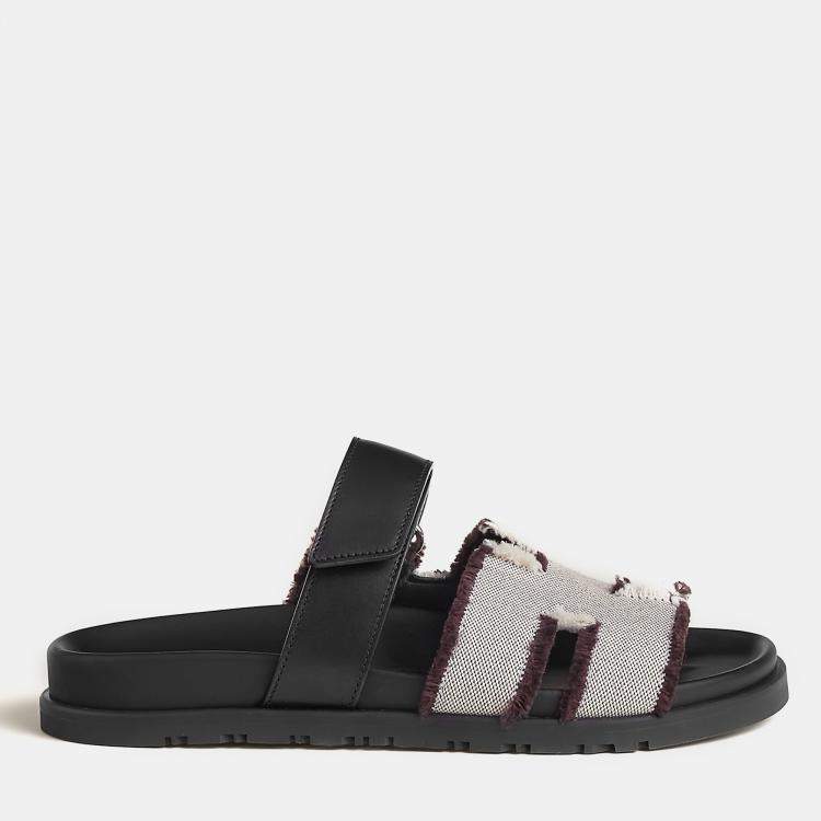 Pre Owned Hermes Prunoir Rubber Chypre sandal