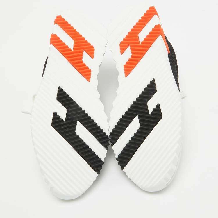 Pre Owned Hermès Black/Grey Mesh and Suede Bouncing Sneakers Size 40.5