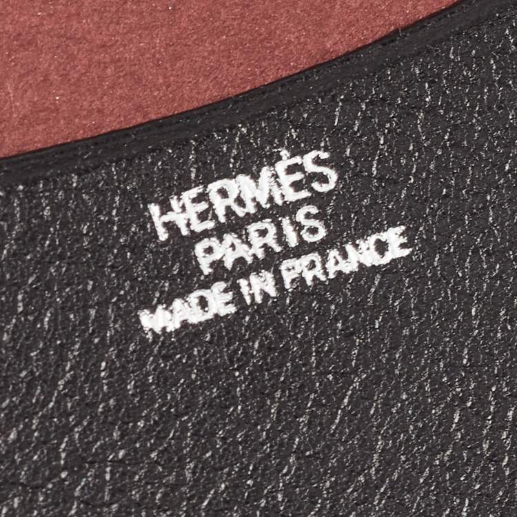 Pre Owned Hermès  Noir Evercolor Leather Simple Agenda Cover PM