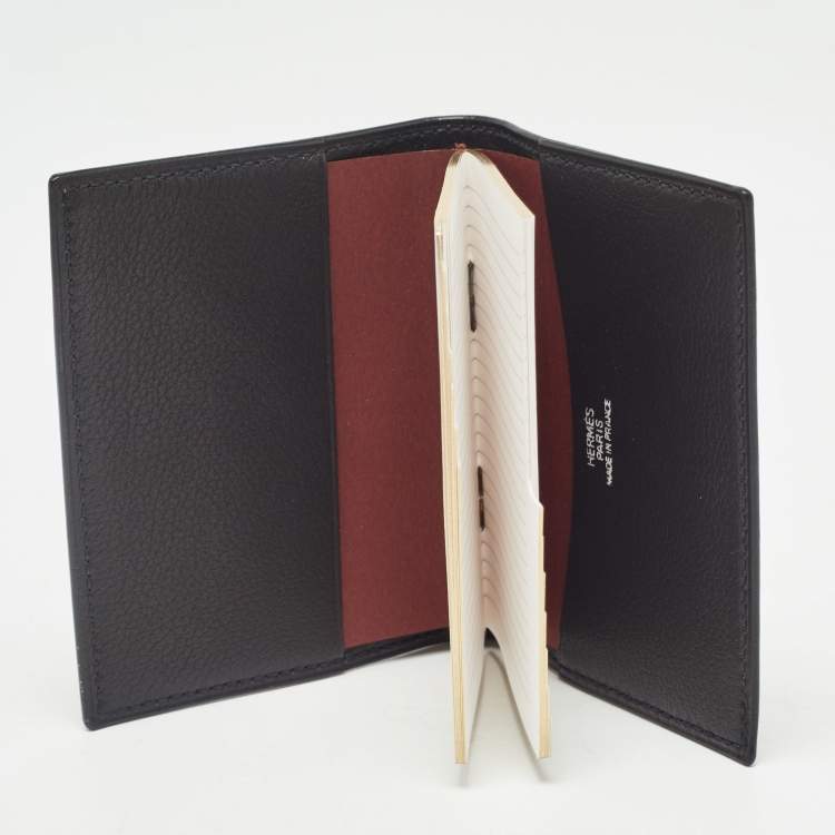 Pre Owned Hermès  Noir Evercolor Leather Simple Agenda Cover PM