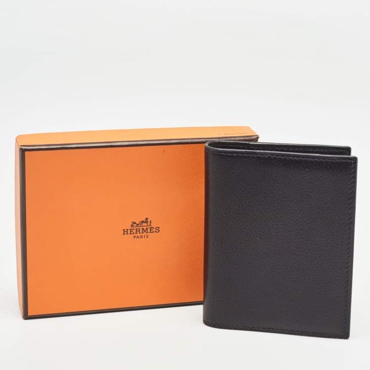 Pre Owned Hermès  Noir Evercolor Leather Simple Agenda Cover PM
