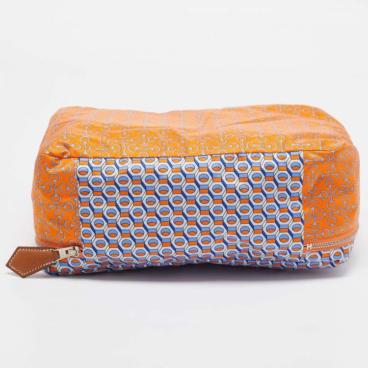Pre Owned Hermès  Multicolor Printed Silk Travelsilk PM Travel Cube