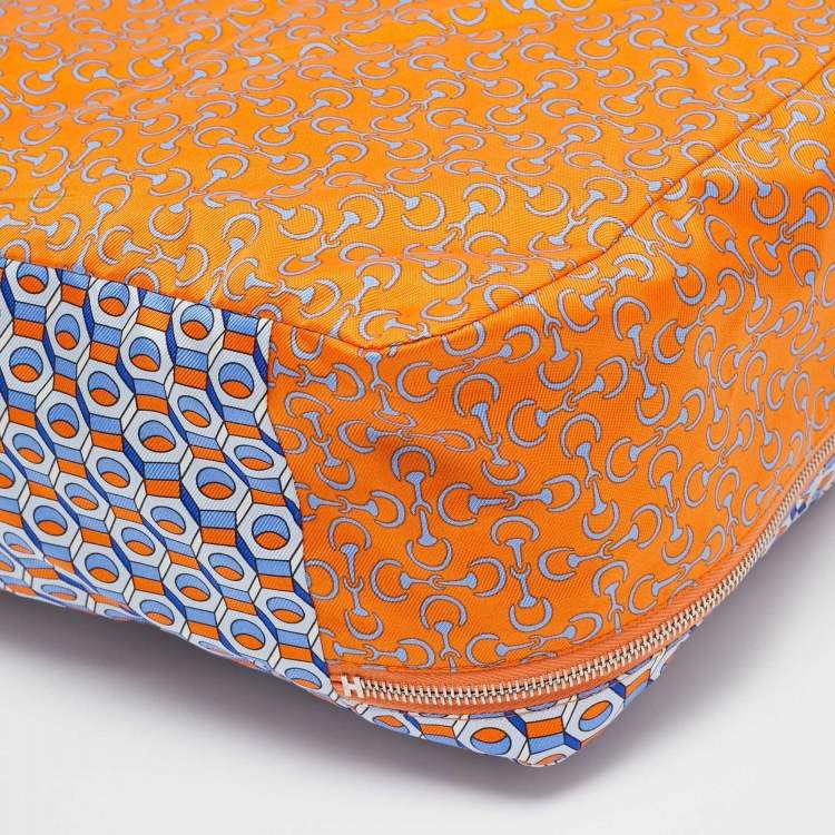 Pre Owned Hermès  Multicolor Printed Silk Travelsilk PM Travel Cube