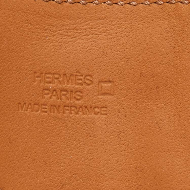 Pre Owned Hermès Collier De Chien Red Alligator Leather Palladium Plated Bracelet