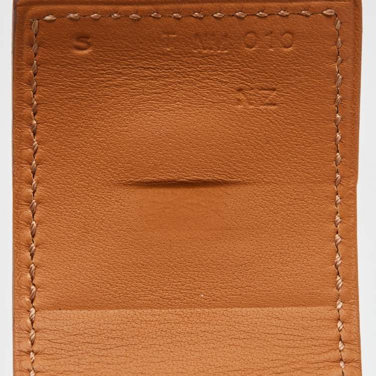 Pre Owned Hermès Collier De Chien Red Alligator Leather Palladium Plated Bracelet