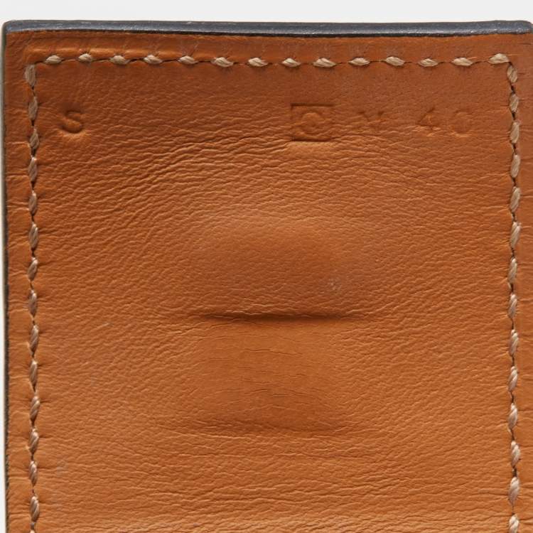 Pre Owned Hermès Collier De Chien Black Alligator Leather Palladium Plated Bracelet