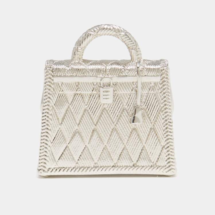 مملوكة مسبقًا Hermès Curiosite Kelly Palladium Plated Bag Charm