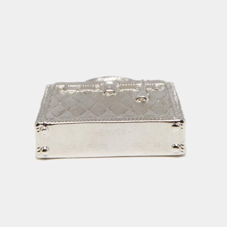 مملوكة مسبقًا Hermès Curiosite Kelly Palladium Plated Bag Charm