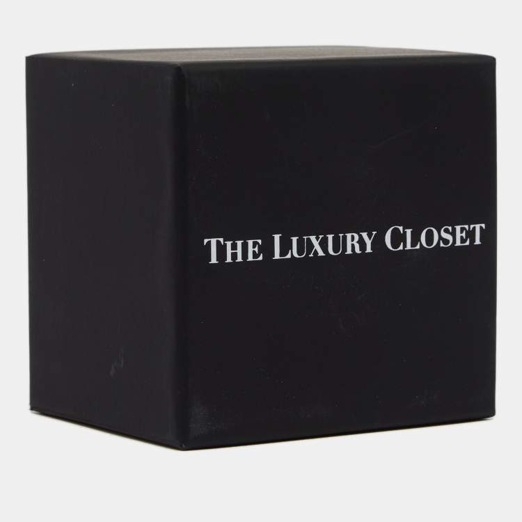 Pre Owned Hermes Collier De Chien Purple Leather Palladium Plated Bracelet