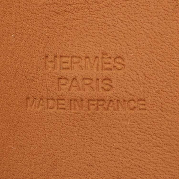 Pre Owned Hermes Collier De Chien Purple Leather Palladium Plated Bracelet