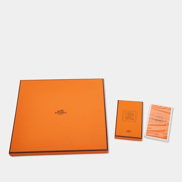 Pre Owned Hermès Cream/Rose Printed Silk Double Face Passades Et Serpent Scarf