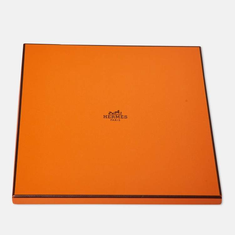 Pre Owned Hermès Blue/Violet Printed Silk Le Premier Chant Scarf