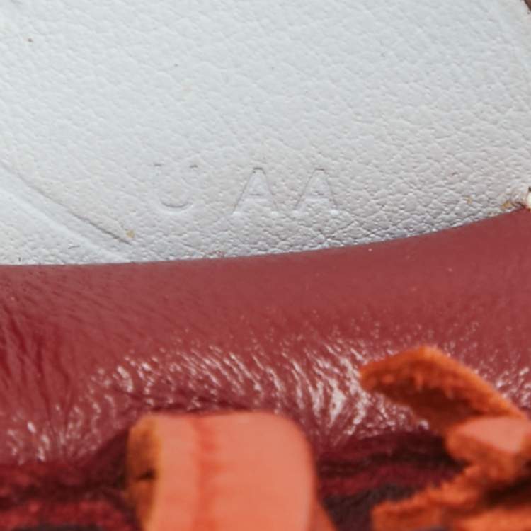 Pre Owned Hermes Rouge/Cornaline/Bleu Brume Milo Leather GriGri Rodeo Pegase Bag Charm PM