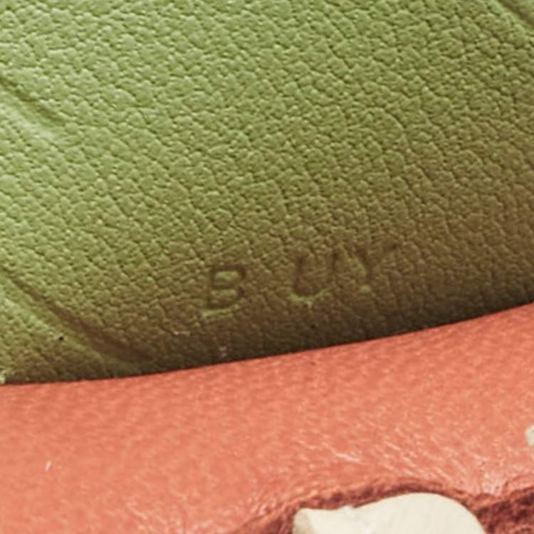 Pre Owned Hermes Gold/Craie/Vert Criquet Milo Leather GriGri Rodeo Pegase Bag Charm PM