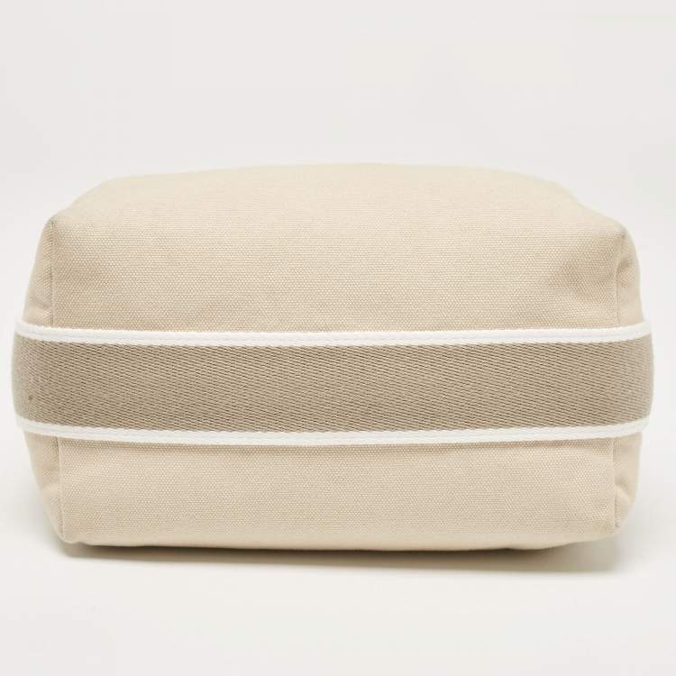 Pre Owned Hermes Natural Canvas Small Bride-a-Brac Pouch