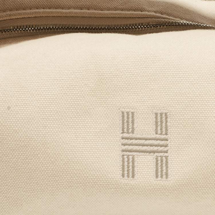 Pre Owned Hermes Natural Canvas Small Bride-a-Brac Pouch