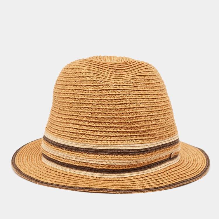 Pre Owned Hermès Brown Hemp Claudio Hat