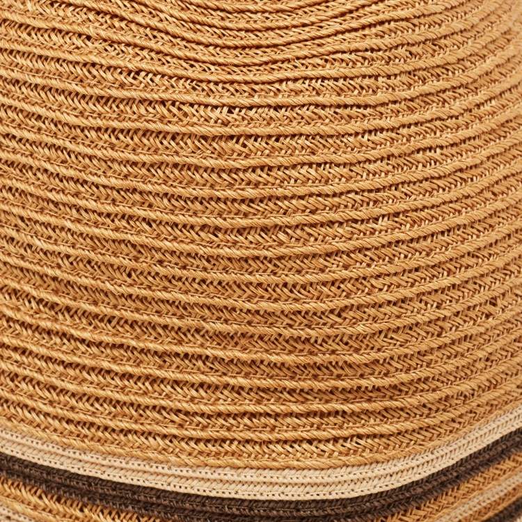 Pre Owned Hermès Brown Hemp Claudio Hat