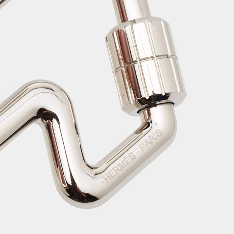 Pre Owned Hermes H Too Speed Stainless Steel Key Ring