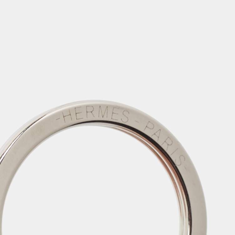 Pre Owned Hermes Gold Swift Leather Carmen Tassel Key Ring