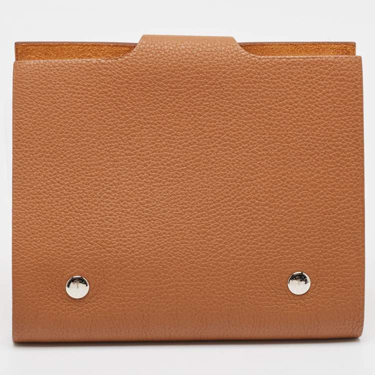 Pre Owned Hermes Gold Togo Leather Ulysse PM Notebook Cover