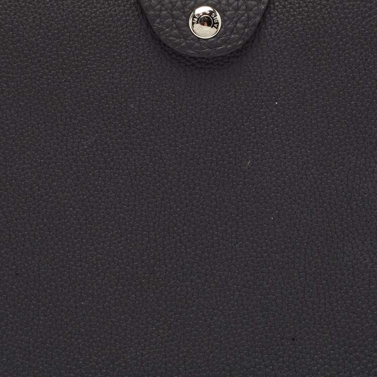 Pre Owned Hermès Noir Togo Leather Ulysse MM Notebook Cover