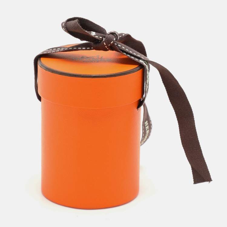 Pre Owned Hermes Red/Pink Printed Silk Rocabar Twilly