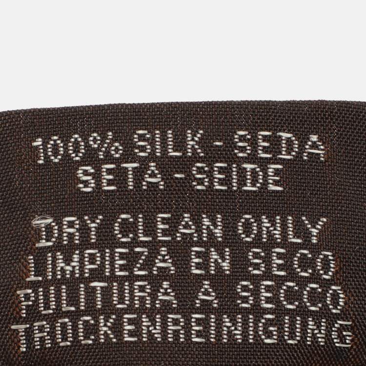 Pre Owned Hermès Multicolor Horse Print Silk Twilly