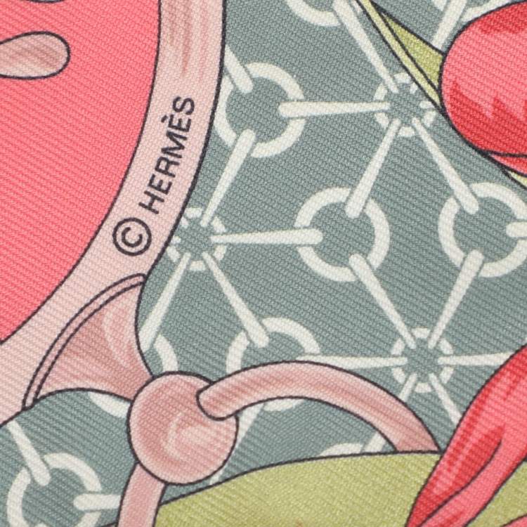 Pre Owned Hermès Multicolor La Promenade du Matin Silk Twilly