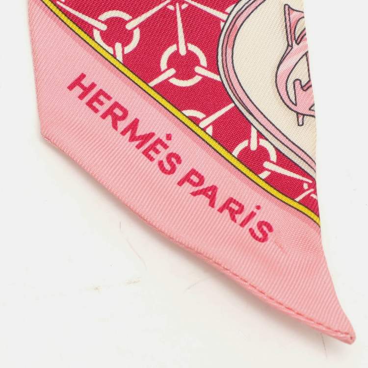 Pre Owned Hermès Multicolor La Promenade du Matin Silk Twilly