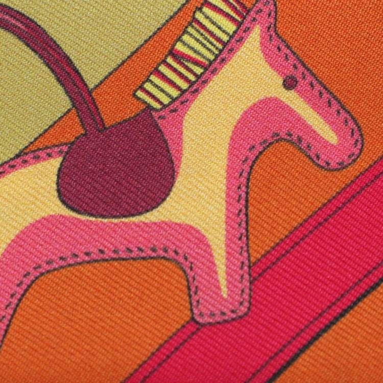 Pre Owned Hermes Multicolor Brides et Gris-Gris Silk Twilly
