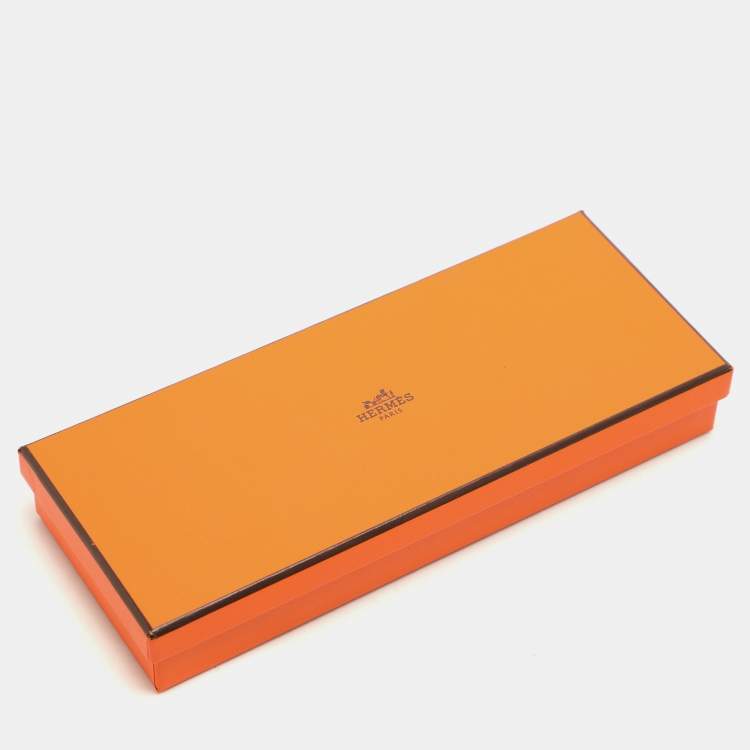 Pre Owned Hermes Multicolor Clic-Clac Modern Cannage Silk Twilly 