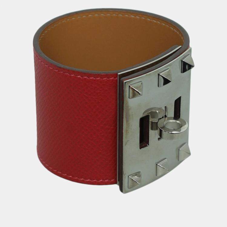 Pre Owned Hermes Kelly Dog Leather Bracelet