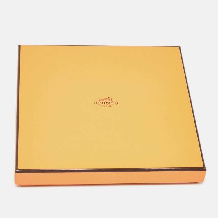 Pre Owned Hermes Blue Minuit Au Faubourg 70 Silk Scarf