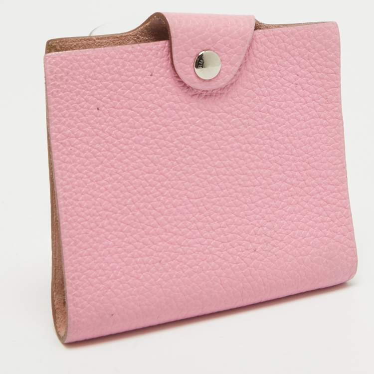 Pre Owned Hermes Pink Togo Leather Ulysse Mini Notebook