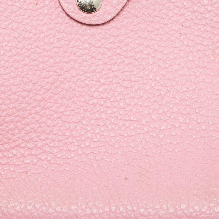 Pre Owned Hermes Pink Togo Leather Ulysse Mini Notebook