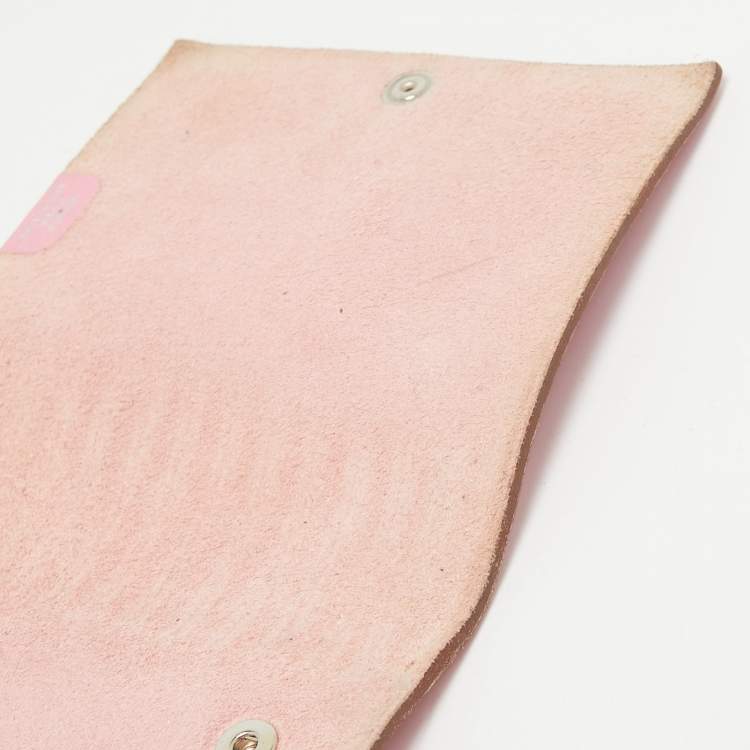 Pre Owned Hermes Pink Togo Leather Ulysse Mini Notebook