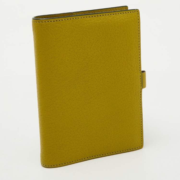 Pre Owned Hermès Vert Chartreuse Mysore Leather Vision Agenda Cover